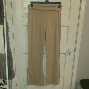 Zenana Outfitters Tan Flare Pants